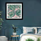 Areca Palm and Monstera Leaves Wall Art