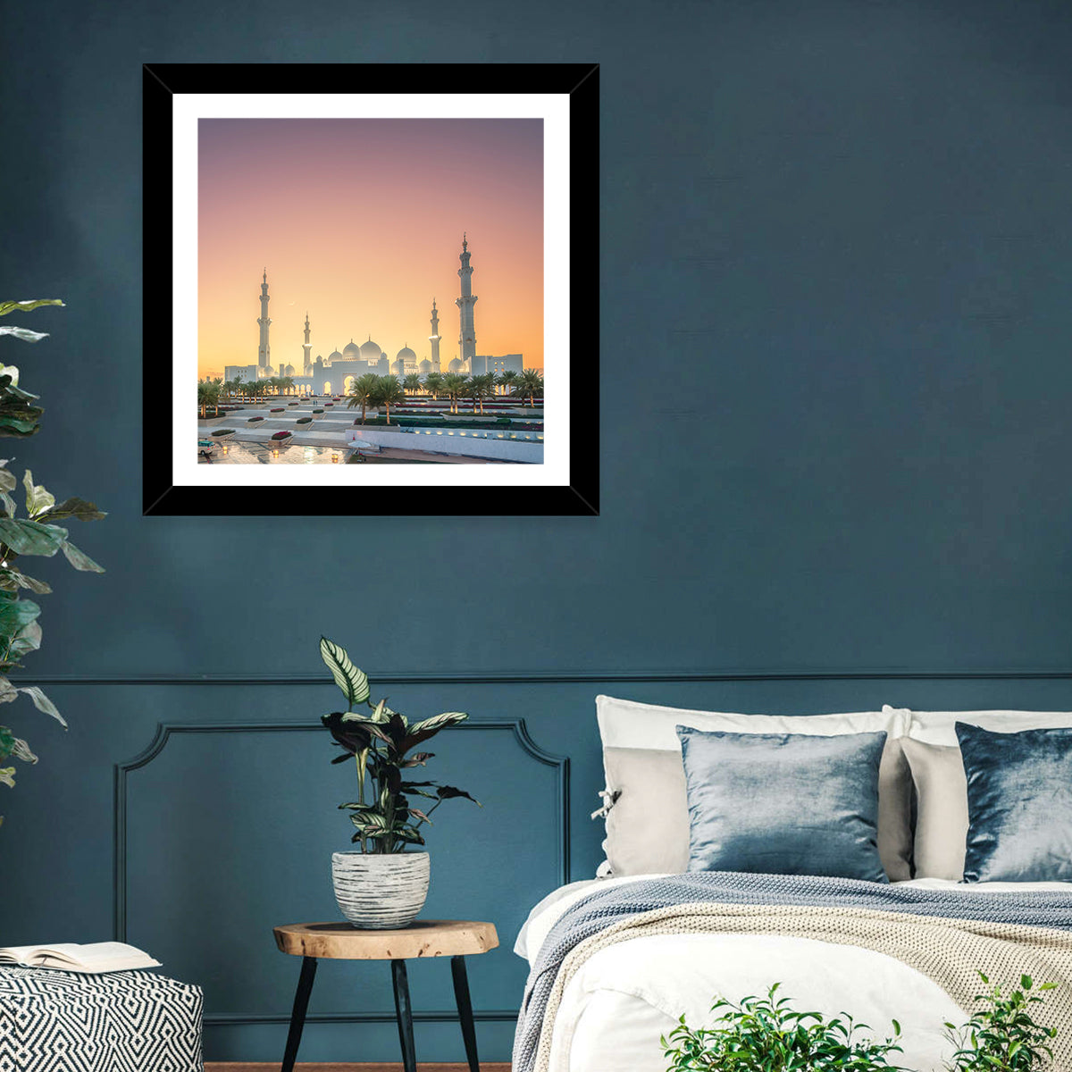 Sheikh Zayed Grand Mosque at Sunset Wall Art