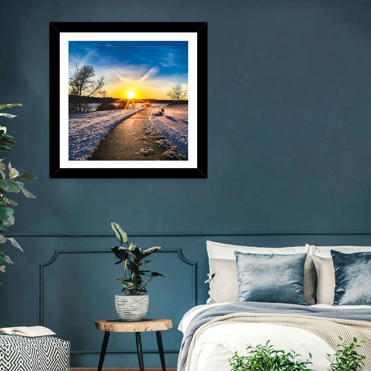 Lake Zorinsky Winter Sunrise Wall Art
