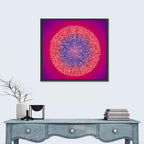 Botanical Om Mandala Wall Art