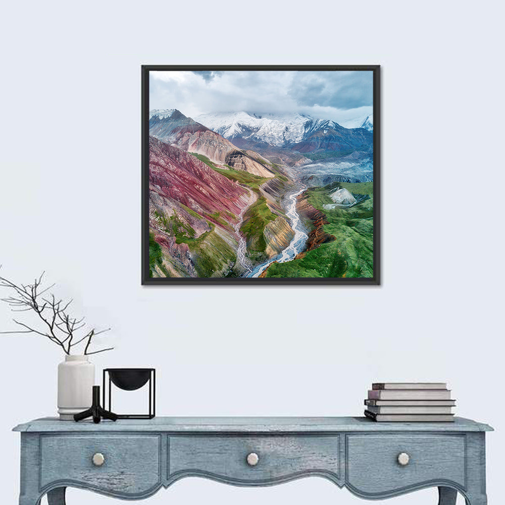 Mount Lenin Glacial Valley Wall Art