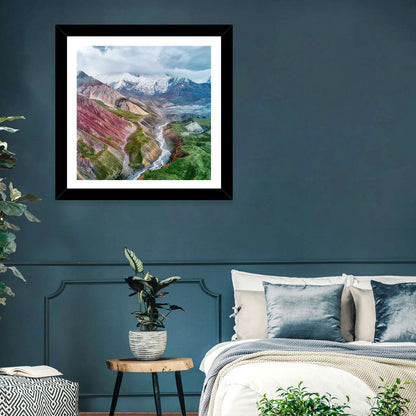 Mount Lenin Glacial Valley Wall Art