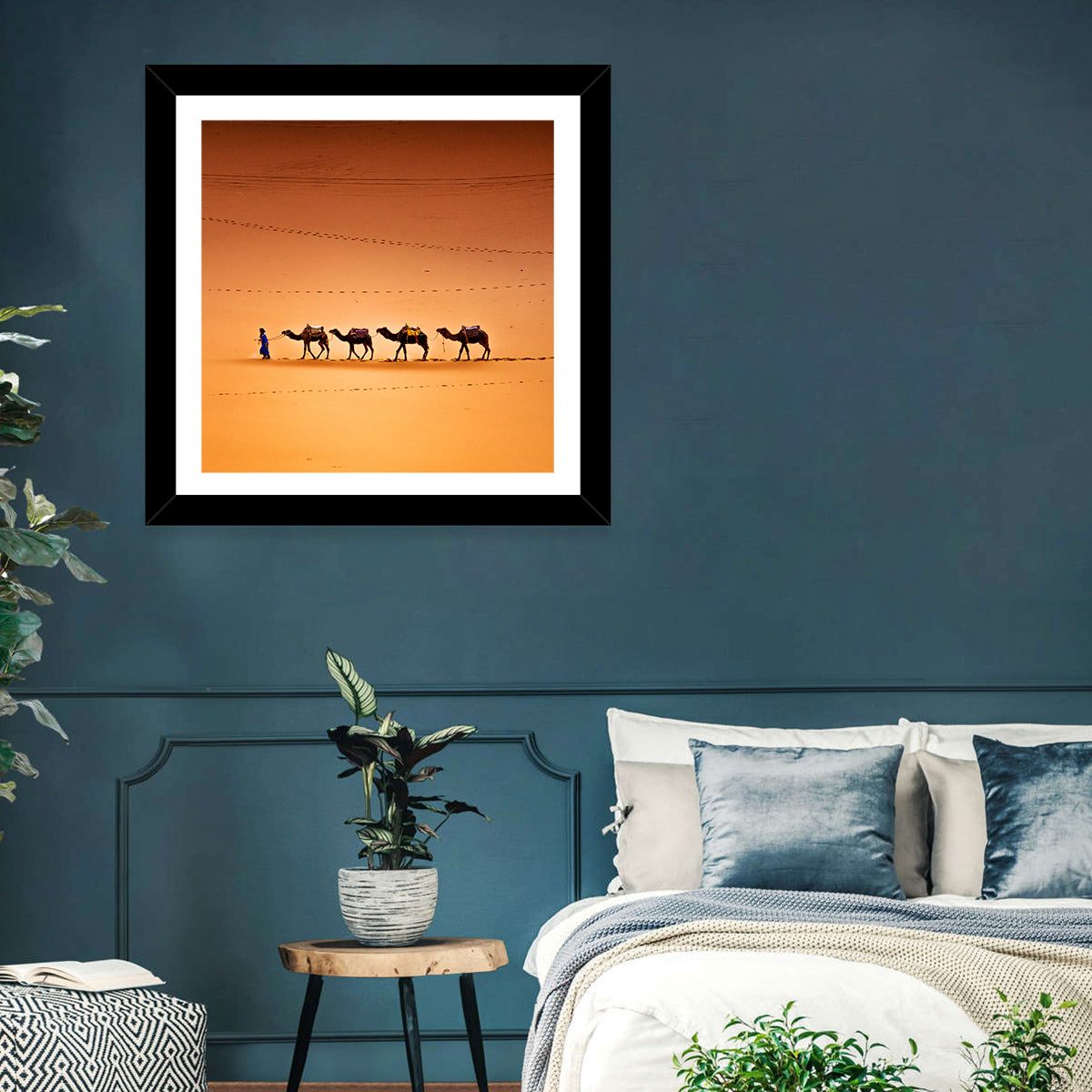 Camels In Sahara Desert Wall Art