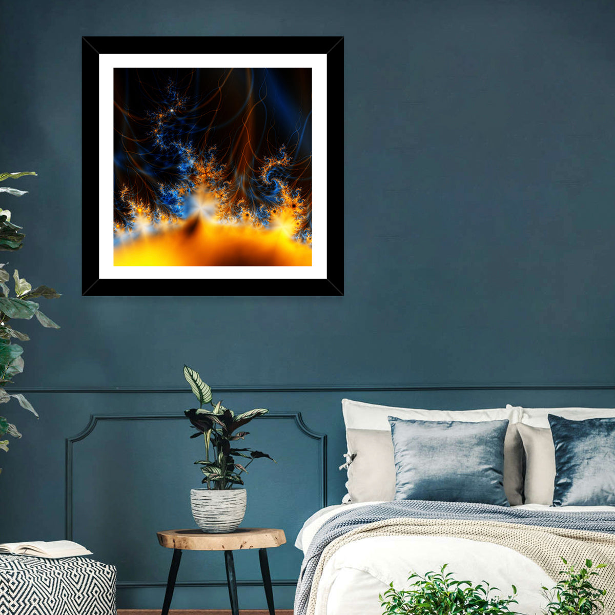 Solar Flare Fractal Flame Wall Art