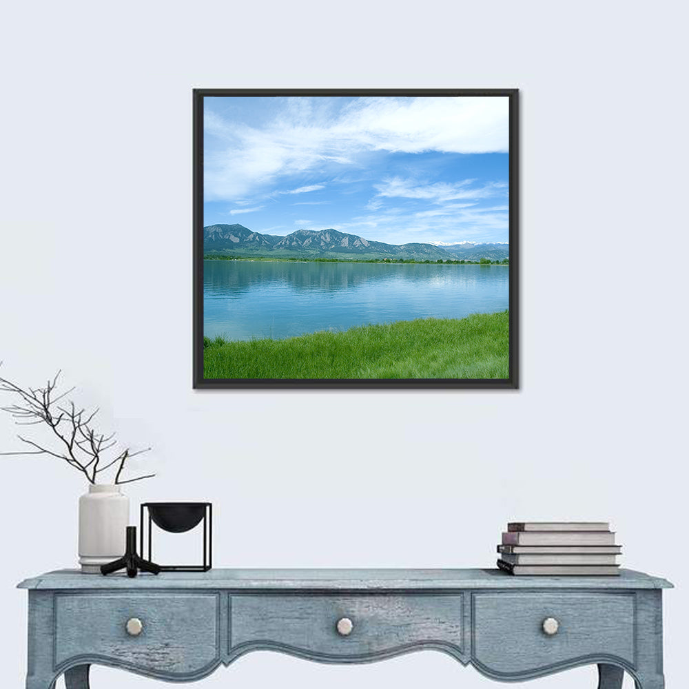 Boulder Reservoir and Flatirons Wall Art