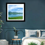 Boulder Reservoir and Flatirons Wall Art