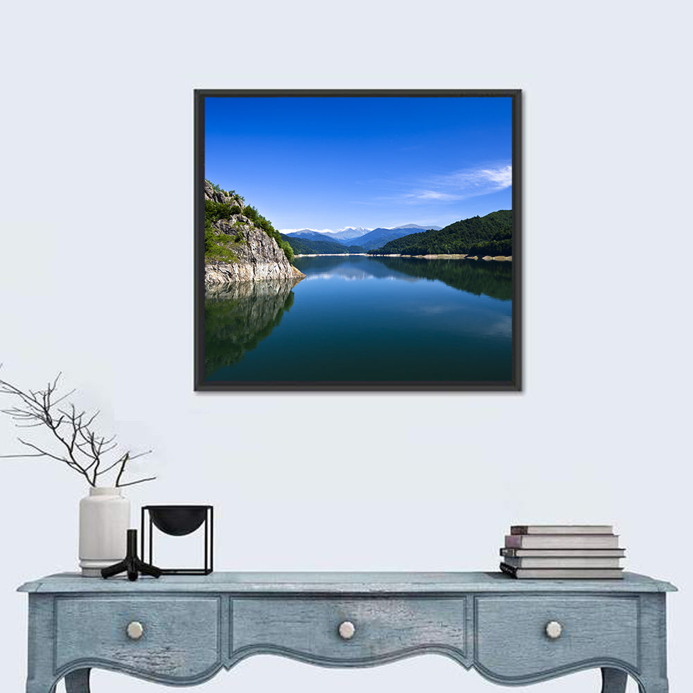 Calm Mountain Lake Reflection Wall Art