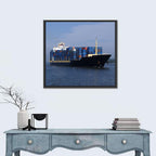 Container Ship in Motion Wall Art