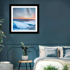 Milky Way Over Frozen Shore Wall Art