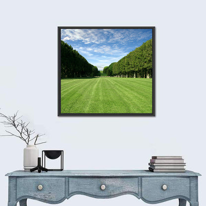 Tree-lined Manicured Lawn Wall Art