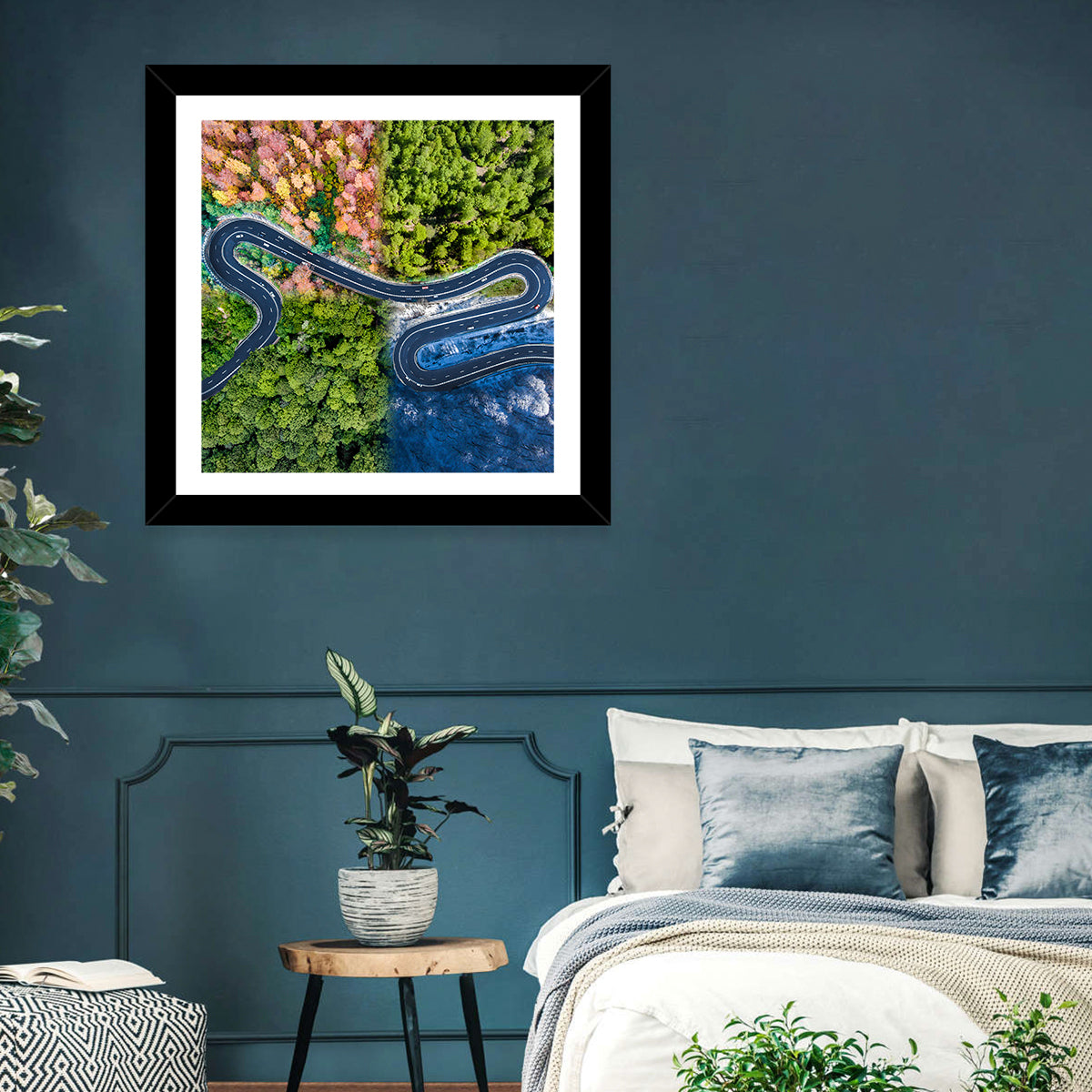 Four Seasons Winding Road Wall Art
