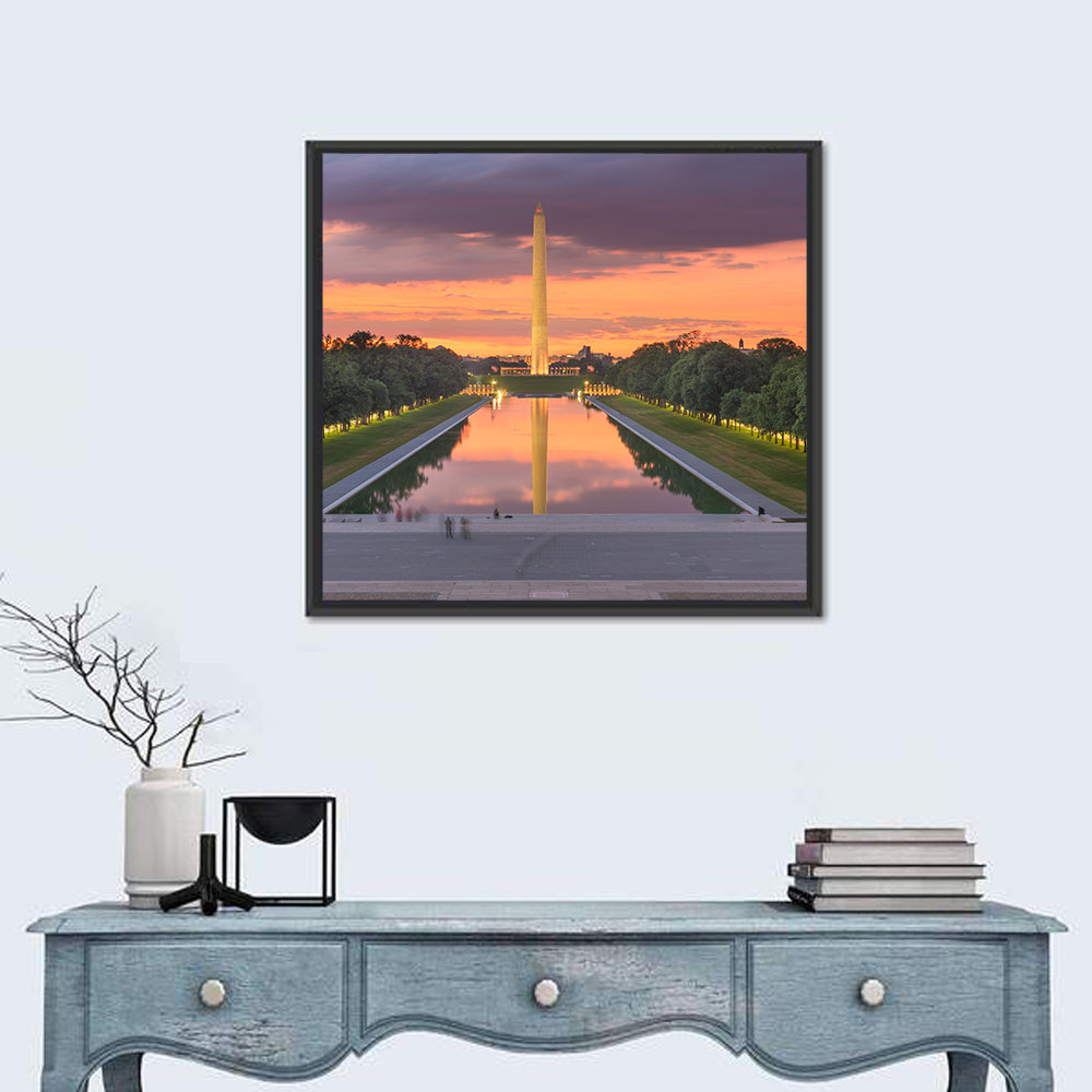 Washington Monument at Dusk Wall Art