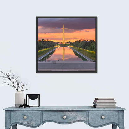 Washington Monument at Dusk Wall Art