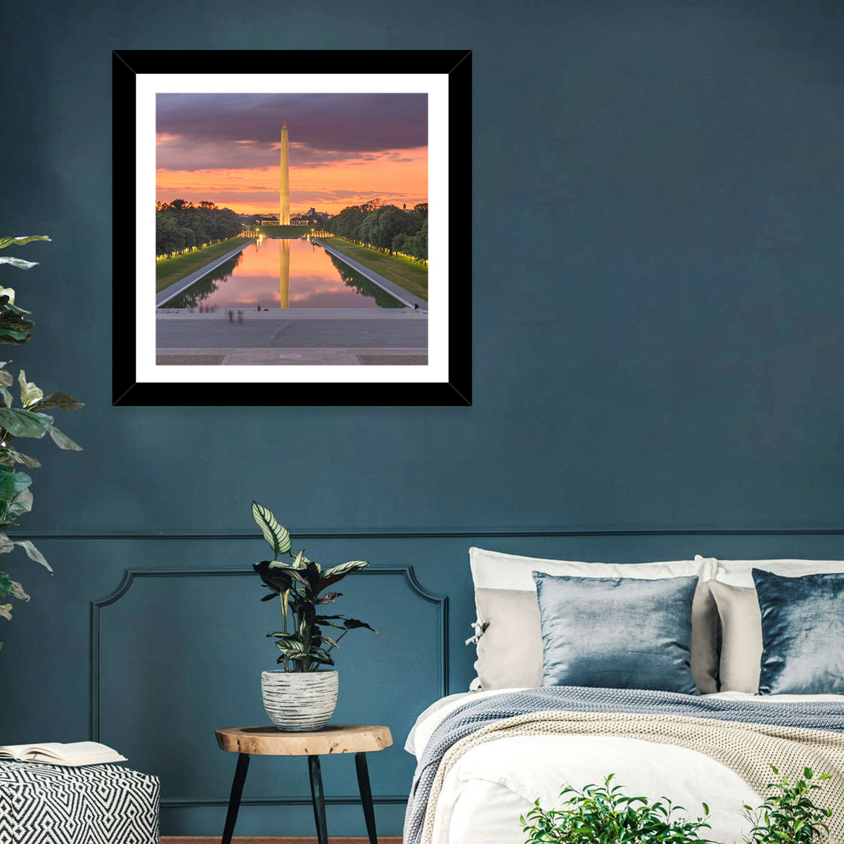 Washington Monument at Dusk Wall Art