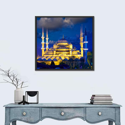 Sultanahmet Camii at Twilight Wall Art