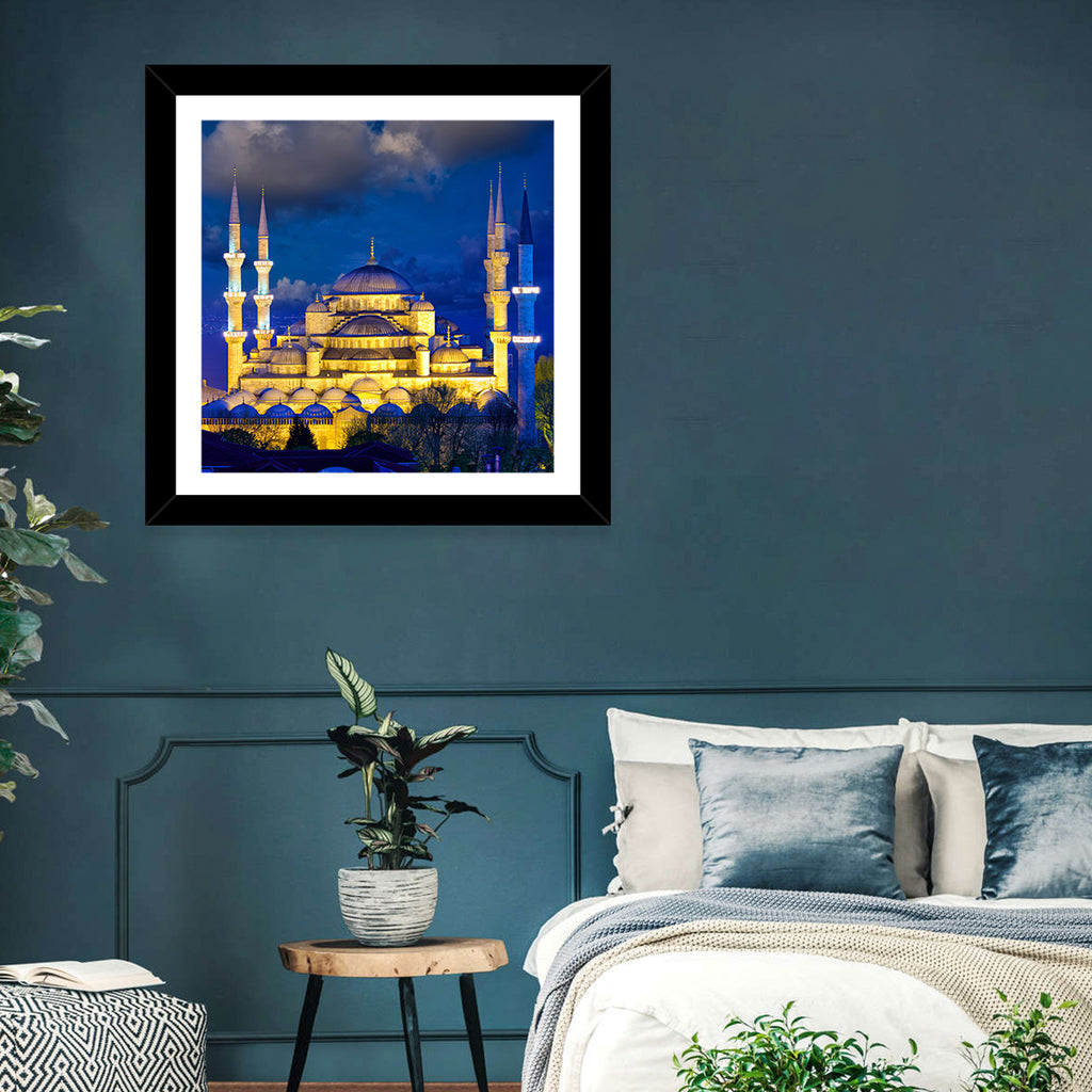 Sultanahmet Camii at Twilight Wall Art