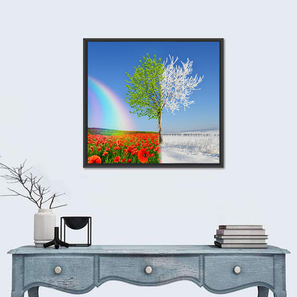 Seasonal Split Landscape Wall Art