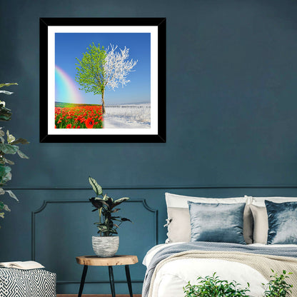Seasonal Split Landscape Wall Art