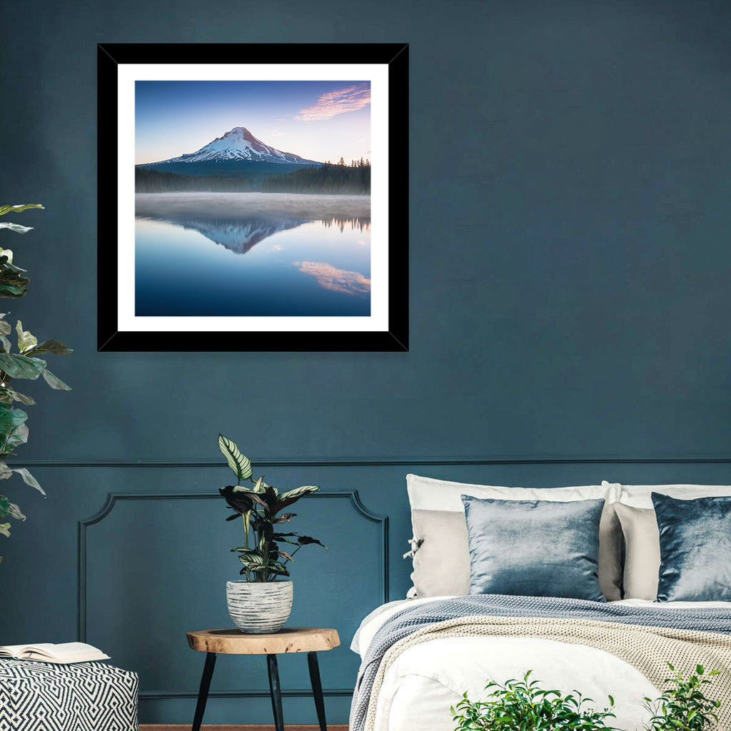 Mount Hood Reflection at Trillium Lake Wall Art