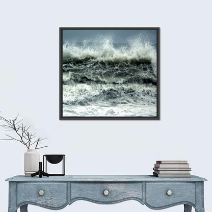 Stormy Coastline Wave Wall Art