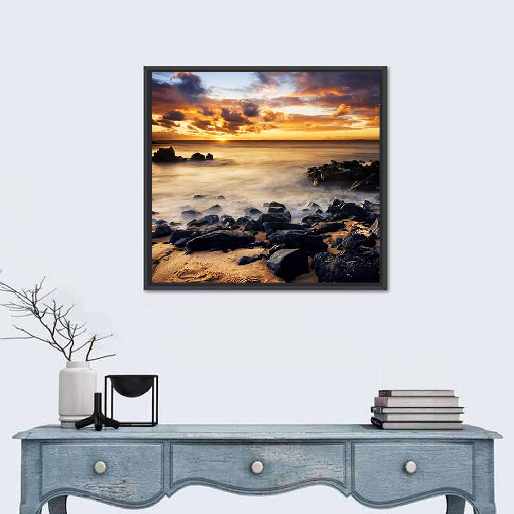 Phillip Island Sunset Silhouettes Wall Art