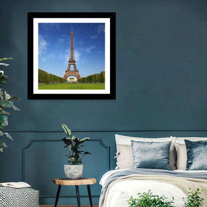 Eiffel Tower Park View Wall Art