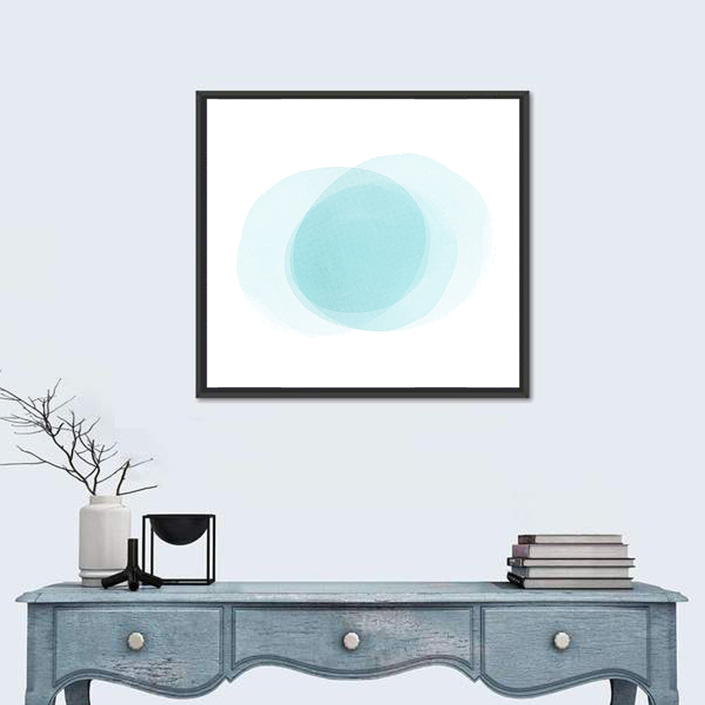 Translucent Blue Circles Wall Art