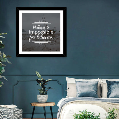 Nothing Is Impossible for Believers Wall Art