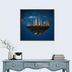 Floating City Island Wall Art