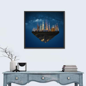 Floating City Island Wall Art