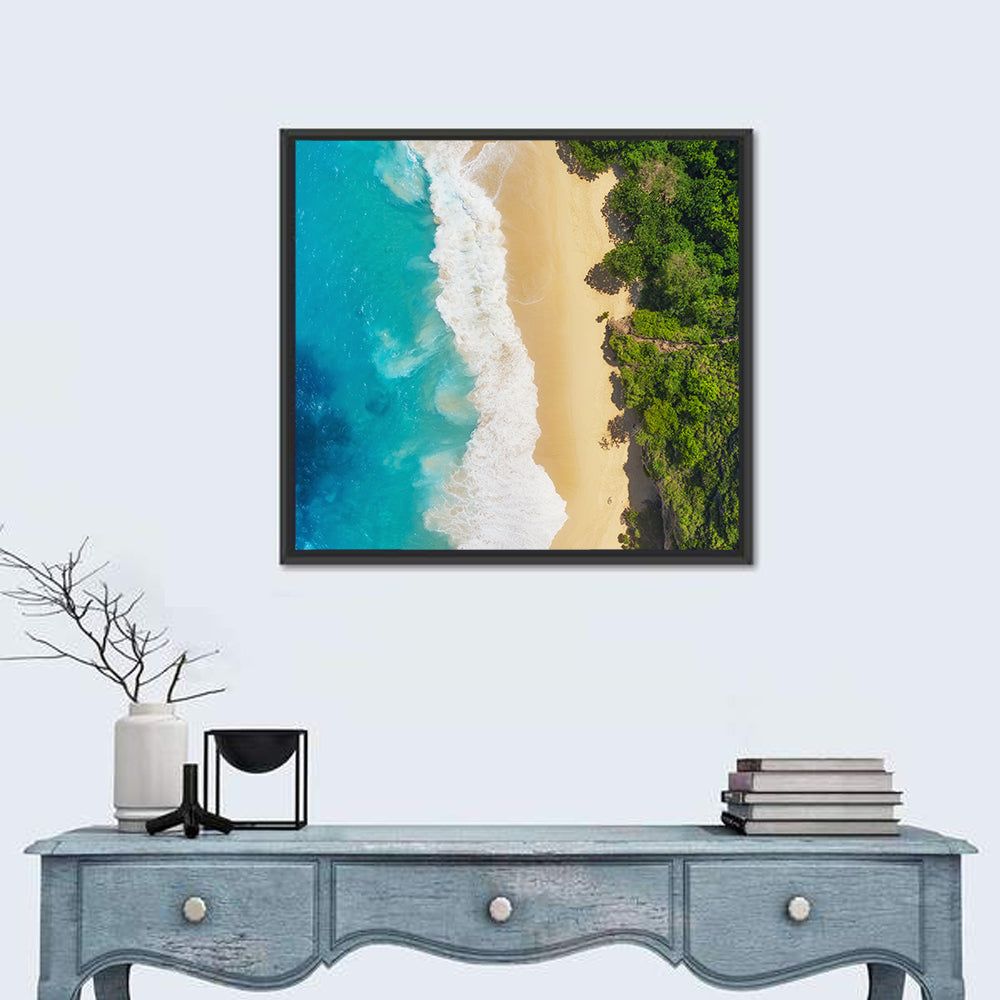 Aerial Turquoise Beach View Wall Art