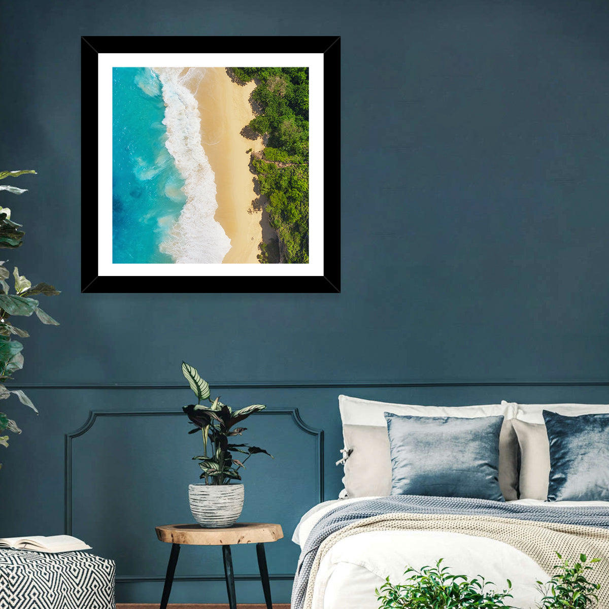 Aerial Sea Beach Wall Art