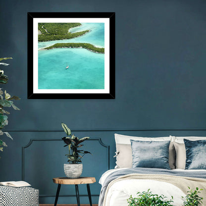 Turquoise Bahamas Islands Wall Art