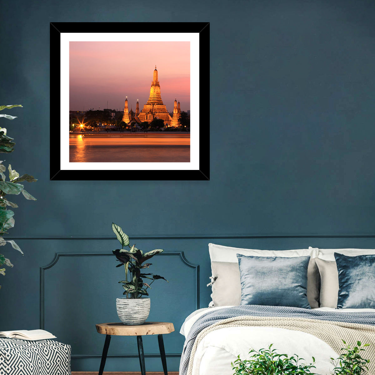 Wat Arun at Dusk Wall Art