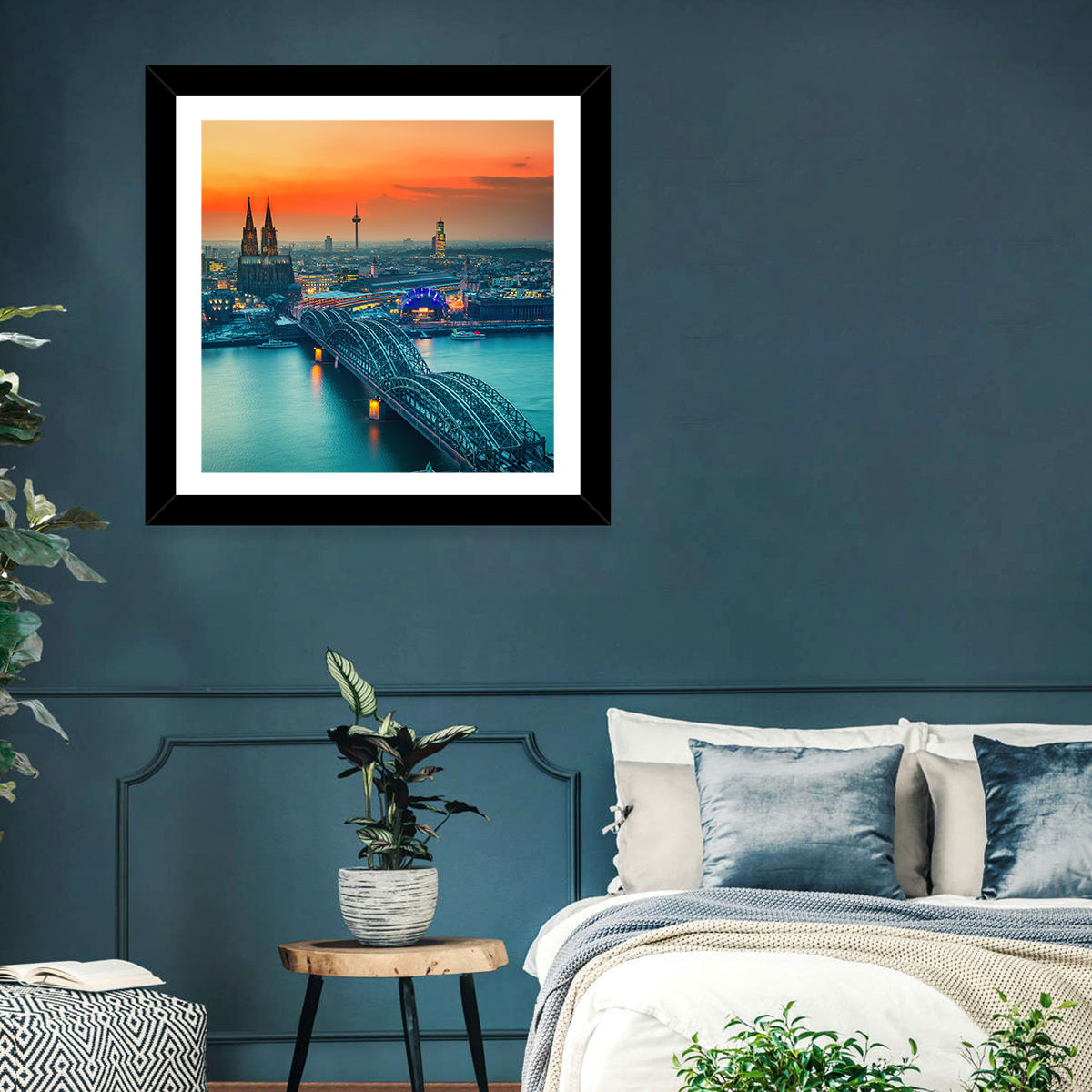 Hohenzollern Bridge at Dusk Wall Art
