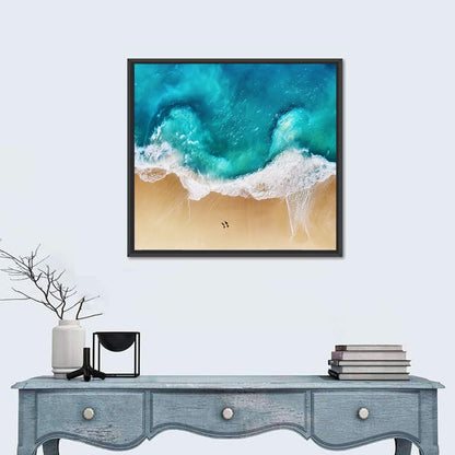 Turquoise Beach Aerial Wall Art