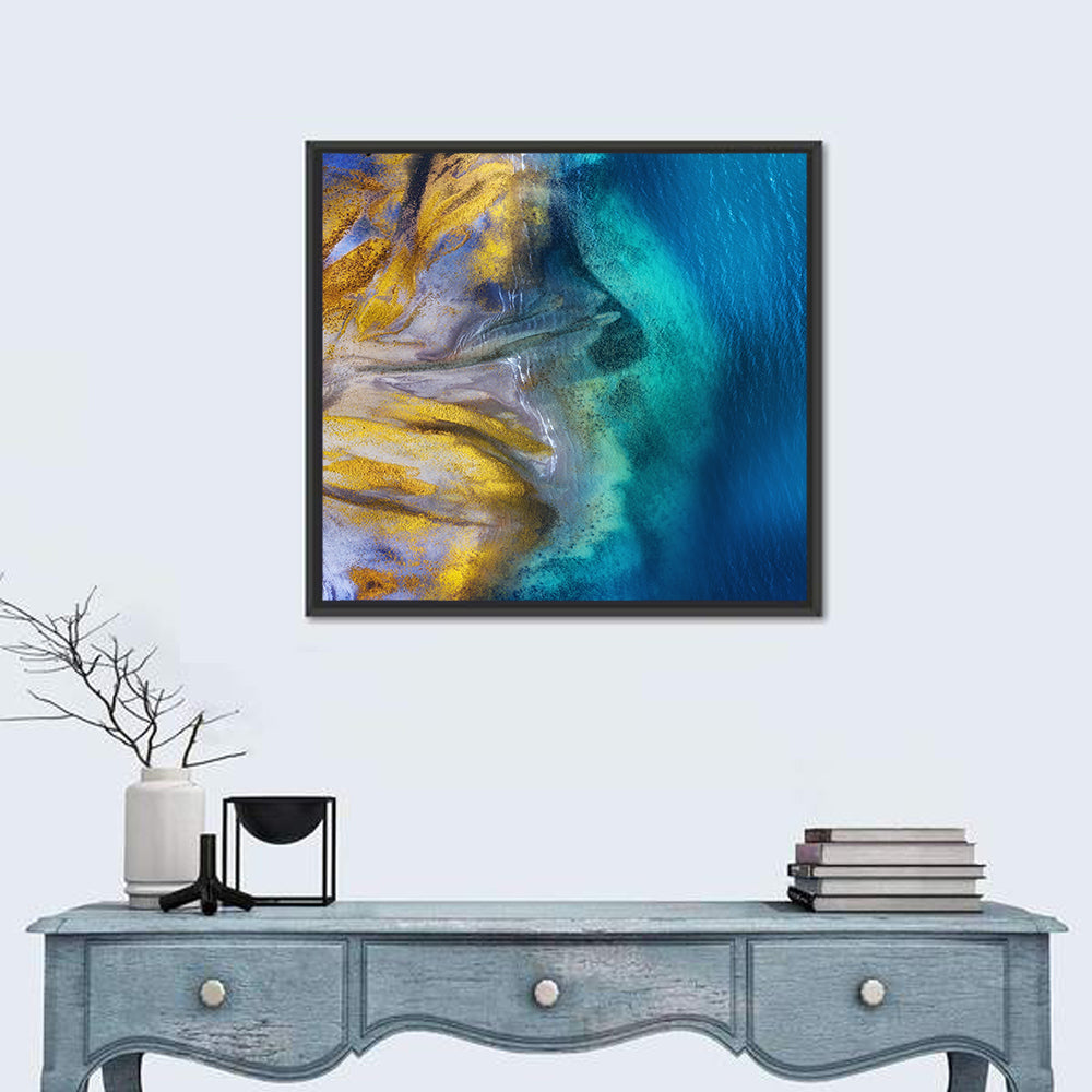 Golden Coast Abstract Wall Art