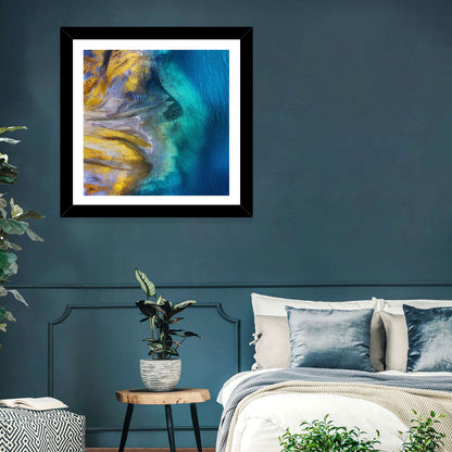 Golden Coast Abstract Wall Art