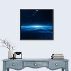 Digital Data Waves Wall Art
