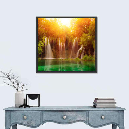 Plitvice Lakes Waterfalls Wall Art