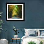 Arched Bamboo Tunnel Wall Art