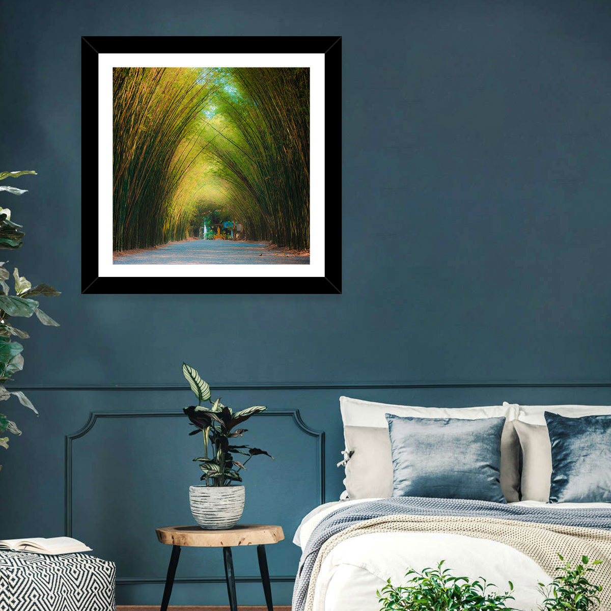 Arched Bamboo Tunnel Wall Art