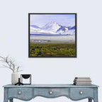 Icelandic Snow and Moss Landscape Wall Art