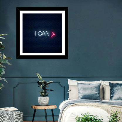 I Can Neon Sign Wall Art