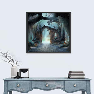 Enchanted Foggy Forest Wall Art