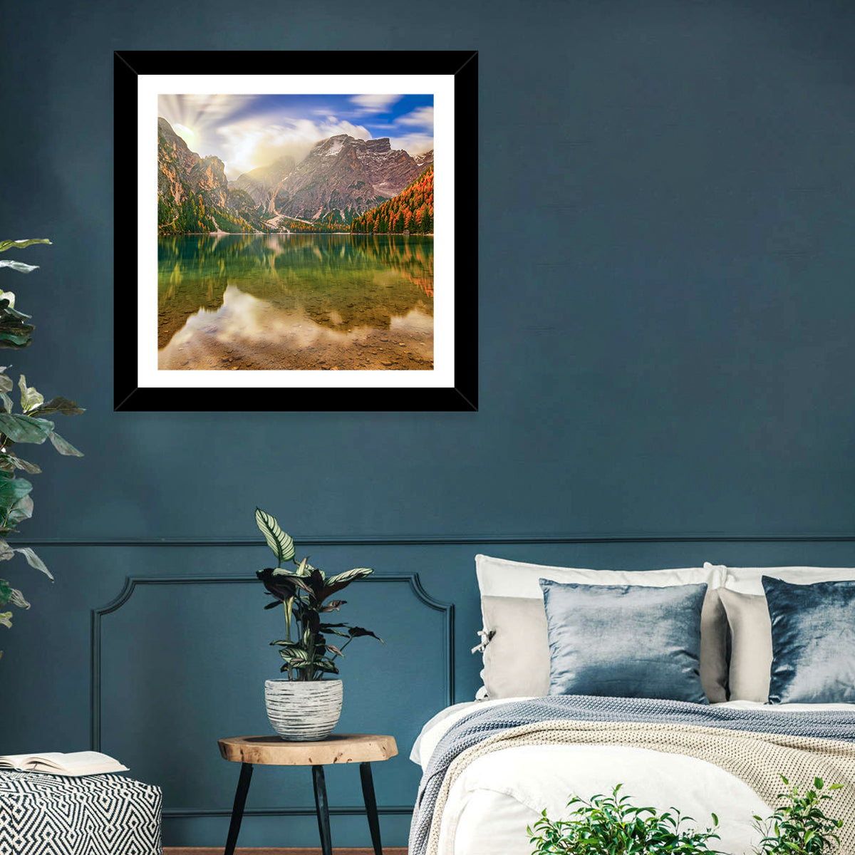 Lago Di Braies Sunrise Wall Art