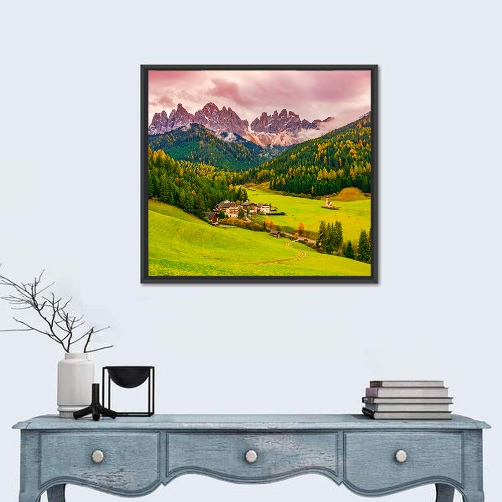 St Johann Church, Santa Maddalena Wall Art