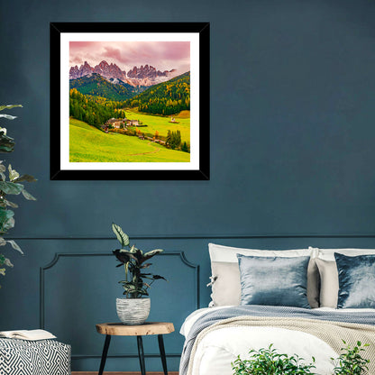 St Johann Church, Santa Maddalena Wall Art