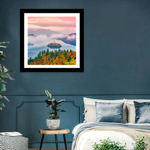 Foggy Bled Lake Wall Art