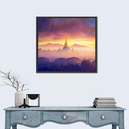 Misty Bagan Stupas Wall Art
